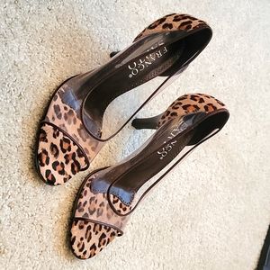 Franco Sarto Calfhair Leopard-print Heels NEW🔥| Size 7 1/2 Women's